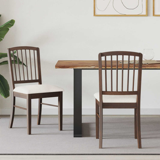 Sedie da pranzo 2 pcs Marrone Chiaro 50 x 52,5 x 91 cm | homemem39