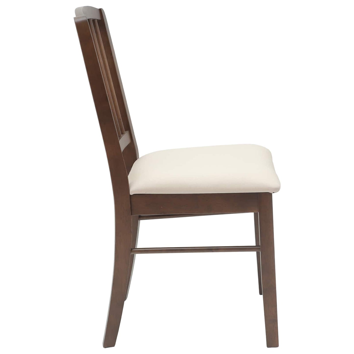 Sedie da pranzo 2 pz Legno di gomma solido Marrone Chiaro
