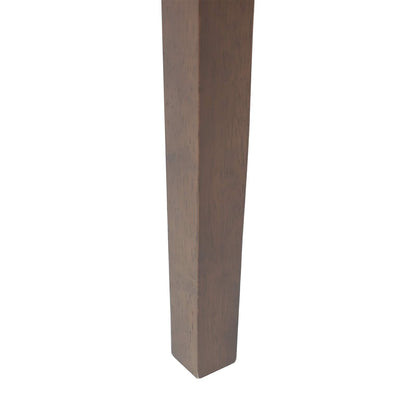 Sedie da pranzo 2 pz Legno di gomma solido Marrone Chiaro