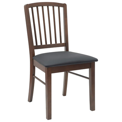 Sedie da pranzo 2 pz Legno di gomma solido Marrone Chiaro