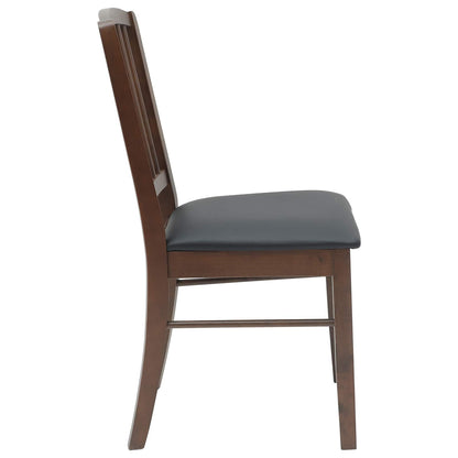 Sedie da pranzo 2 pz Legno di gomma solido Marrone Chiaro