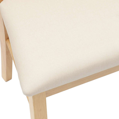 Sedie da pranzo 2 pz Legno di gomma solido Naturale
