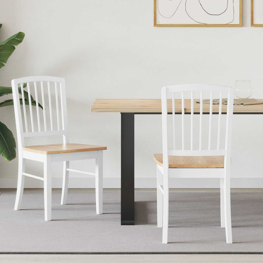 Sedie da pranzo 2 pcs Bianco 50 x 52,5 x 91 cm | homemem39