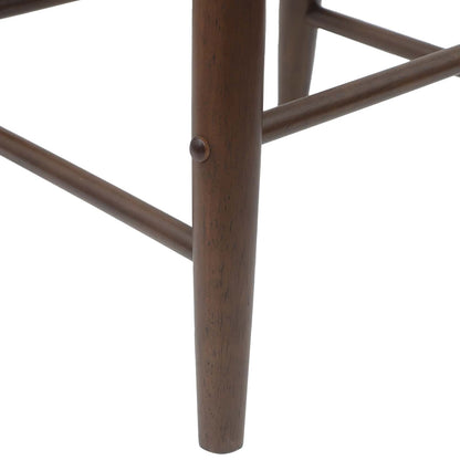 Sedie da pranzo 2 pz Legno di gomma solido Marrone Chiaro