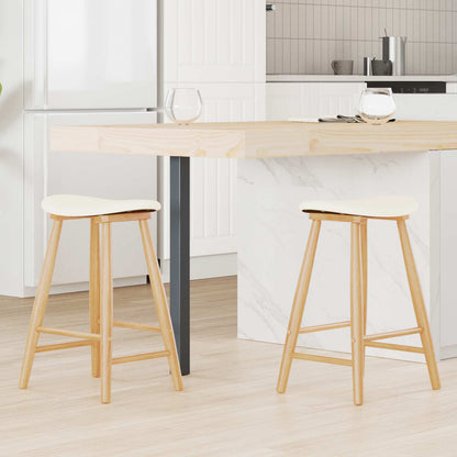 Sedie da pranzo 2 pcs Naturale 46 x 37 x 63 cm | homemem39