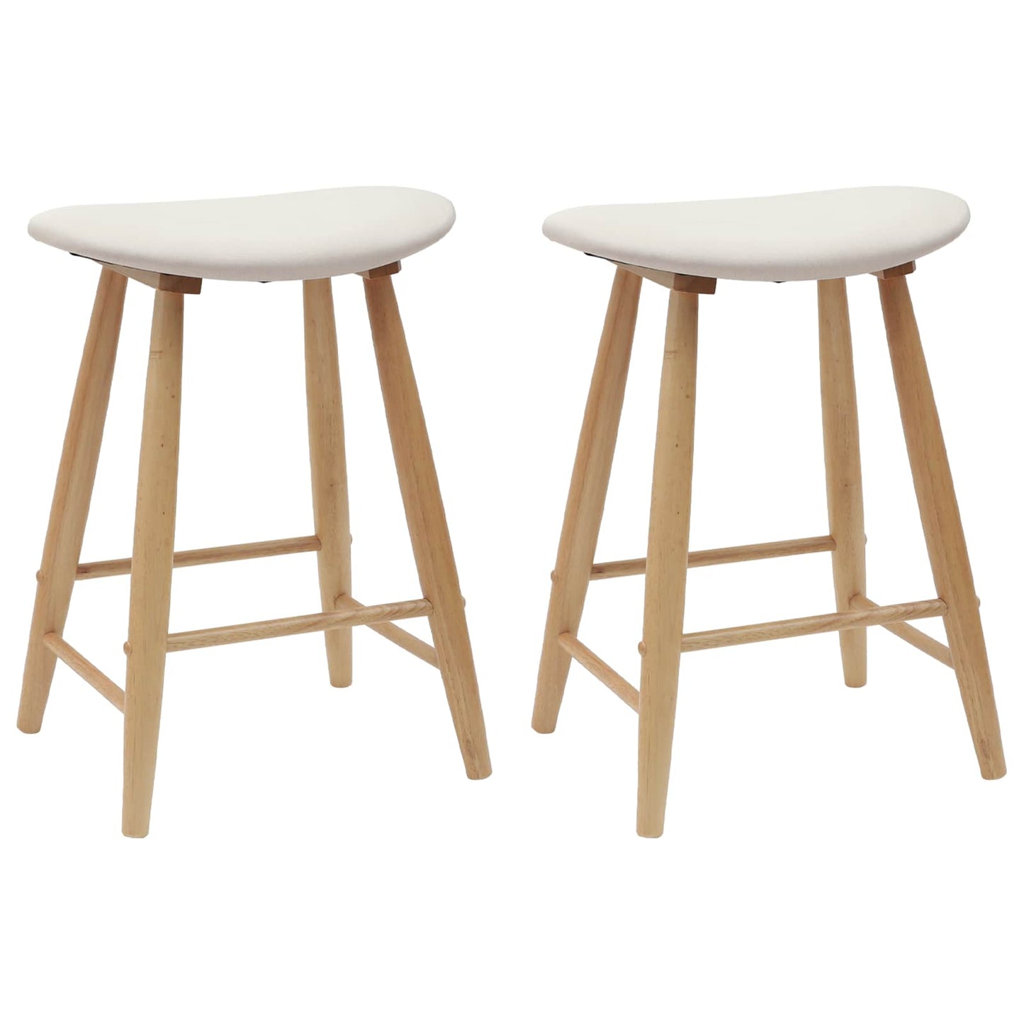 Sedie da pranzo 2 pcs Naturale 46 x 37 x 63 cm | homemem39