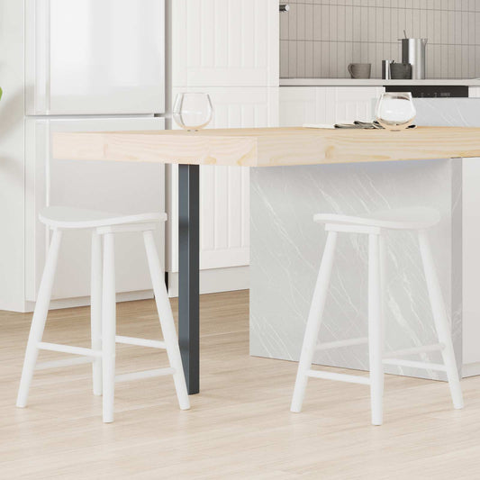 Sedie da pranzo 2 pcs Bianco 46 x 37 x 63 cm | homemem39