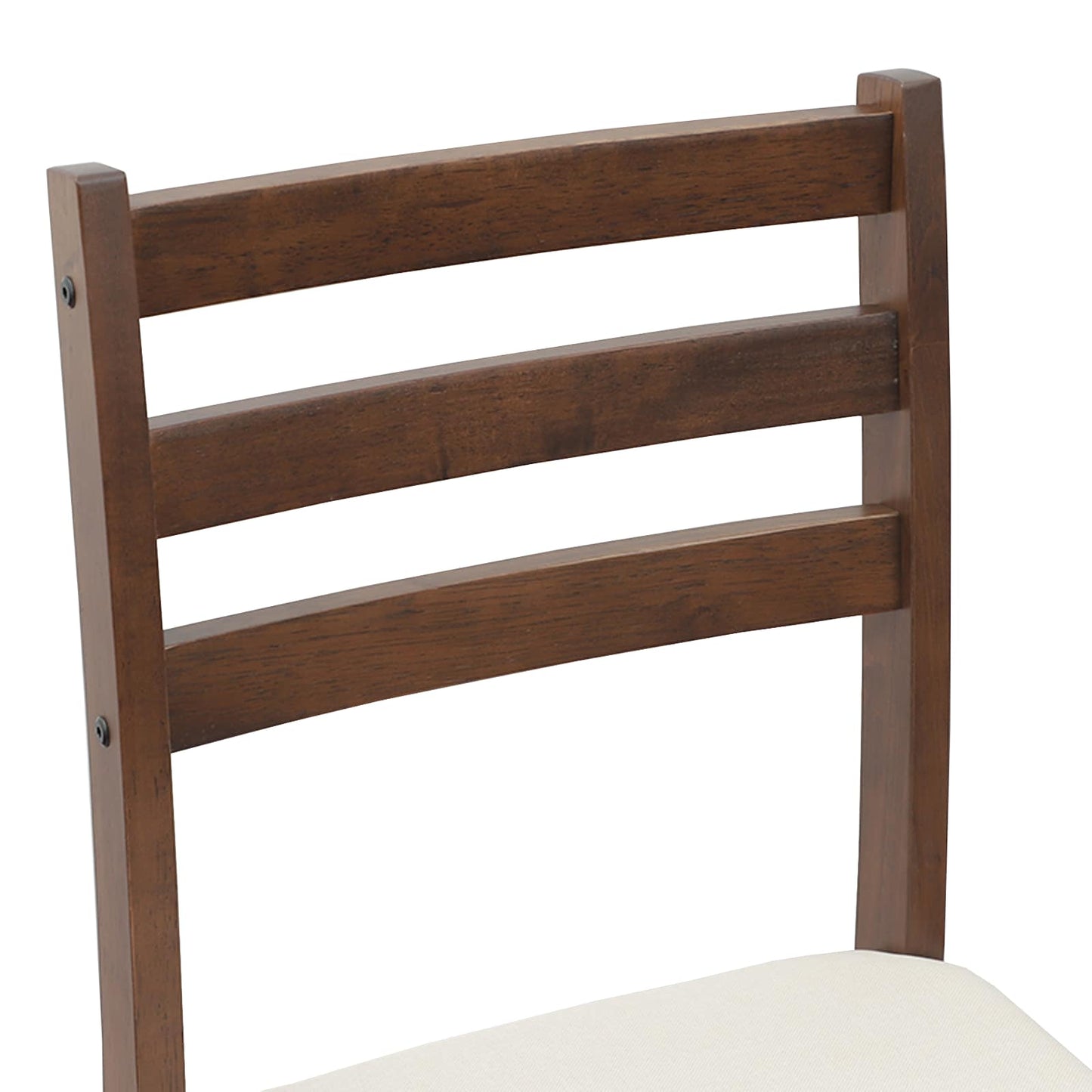 Sedie da pranzo 2 pz Legno di gomma solido Marrone Chiaro