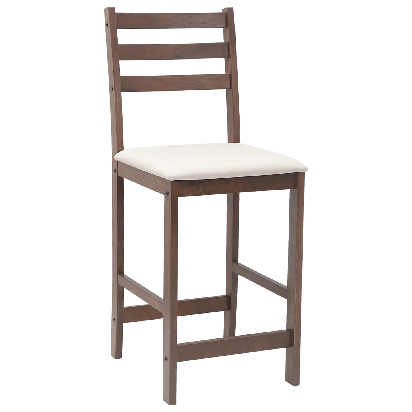 Sedie da pranzo 2 pz Legno di gomma solido Marrone Chiaro