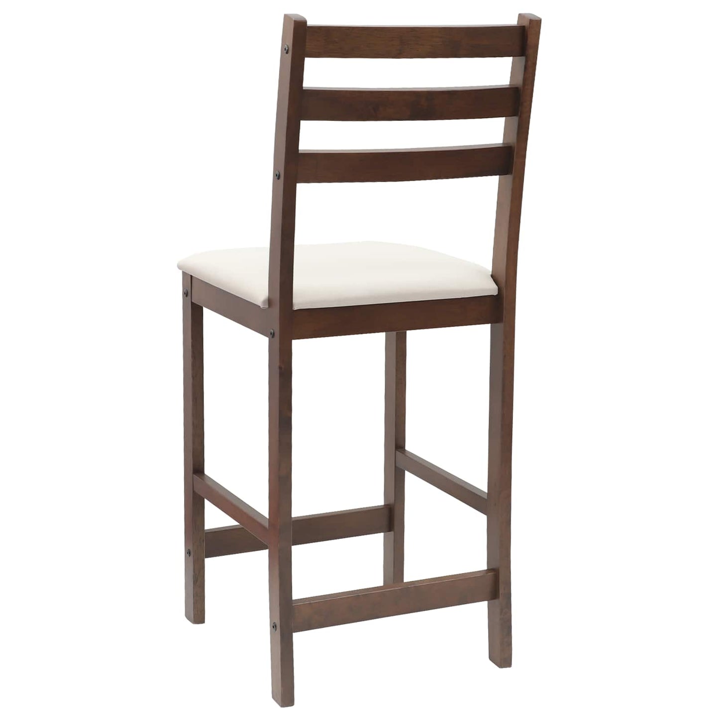 Sedie da pranzo 2 pz Legno di gomma solido Marrone Chiaro