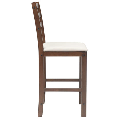 Sedie da pranzo 2 pz Legno di gomma solido Marrone Chiaro