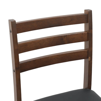 Sedie da pranzo 2 pz Legno di gomma solido Marrone Chiaro