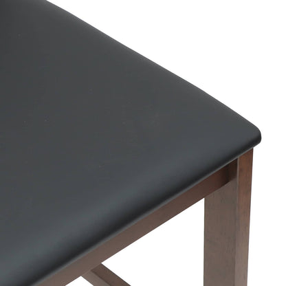 Sedie da pranzo 2 pz Legno di gomma solido Marrone Chiaro