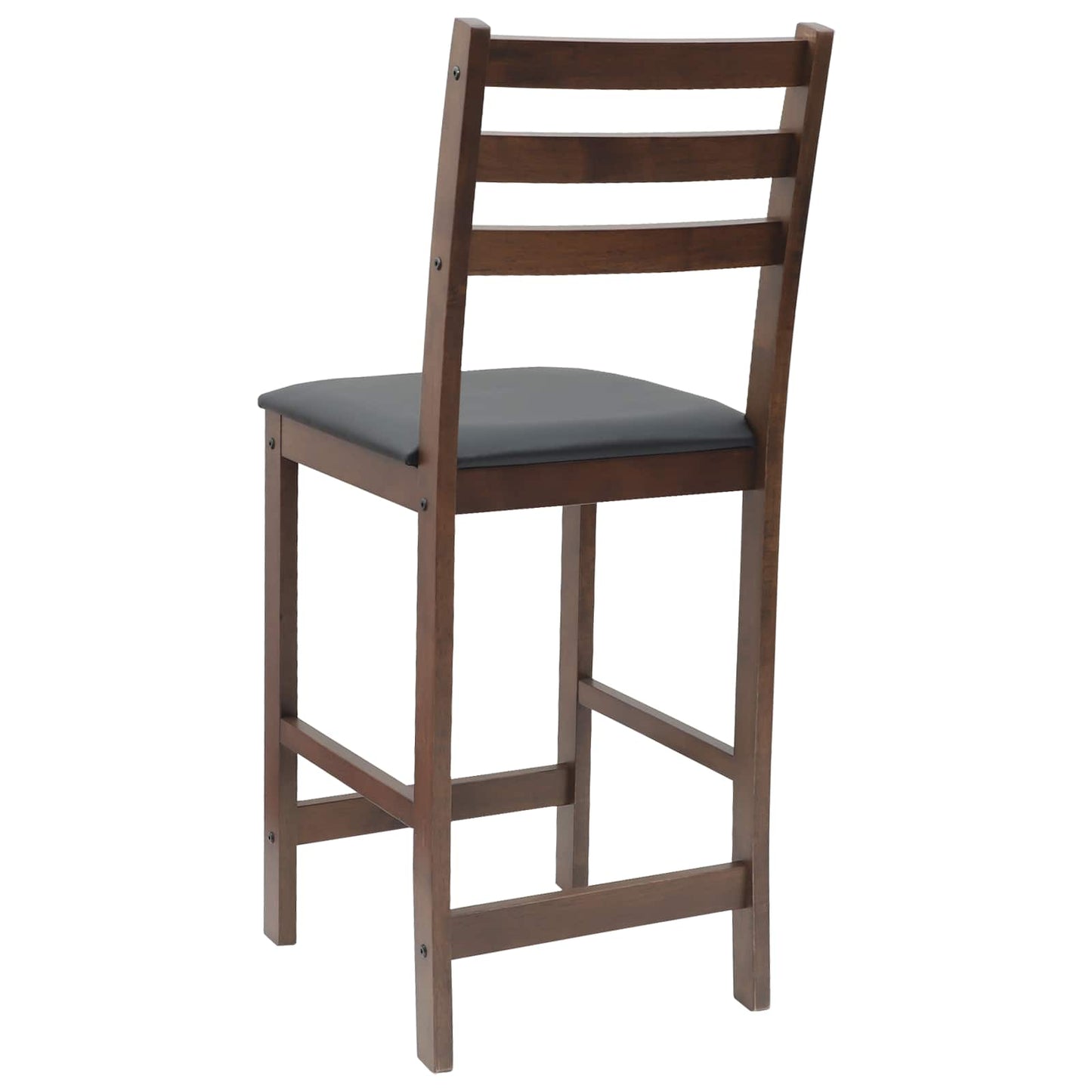 Sedie da pranzo 2 pz Legno di gomma solido Marrone Chiaro