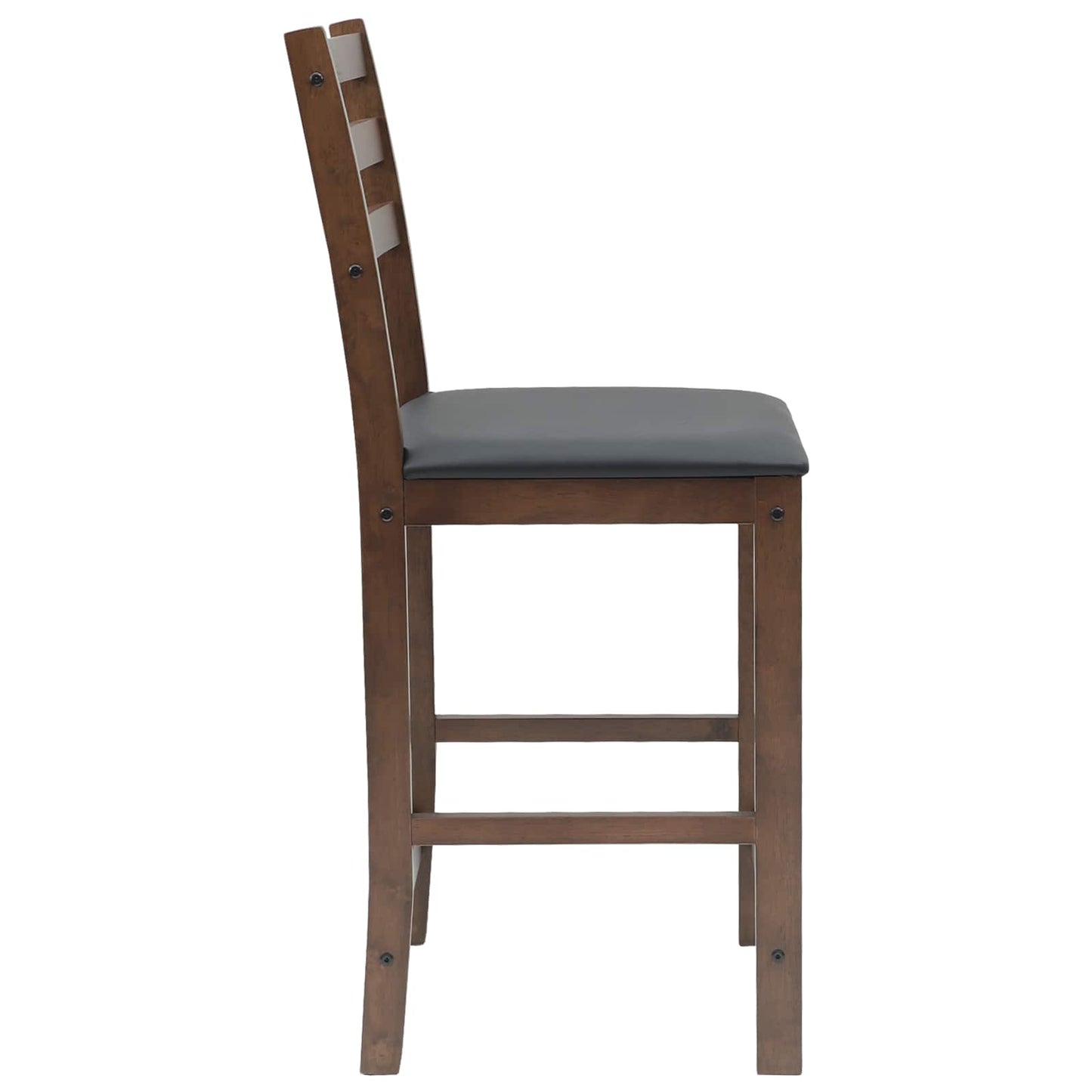 Sedie da pranzo 2 pz Legno di gomma solido Marrone Chiaro