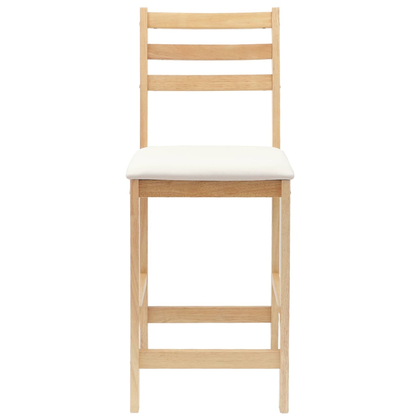 Sedie da pranzo 2 pz Legno di gomma solido Naturale