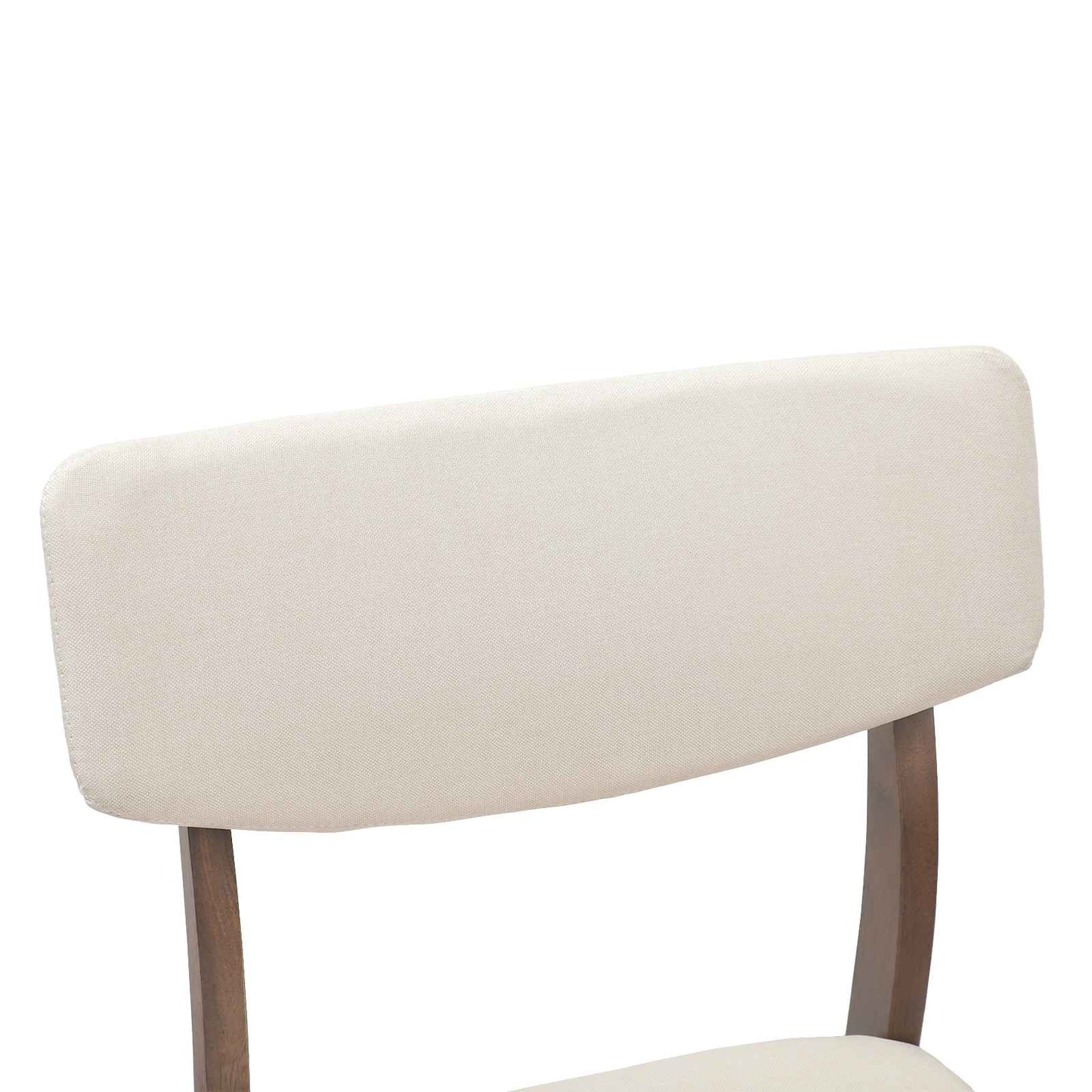 Sedie da pranzo 2 pz Legno di gomma solido Marrone Chiaro
