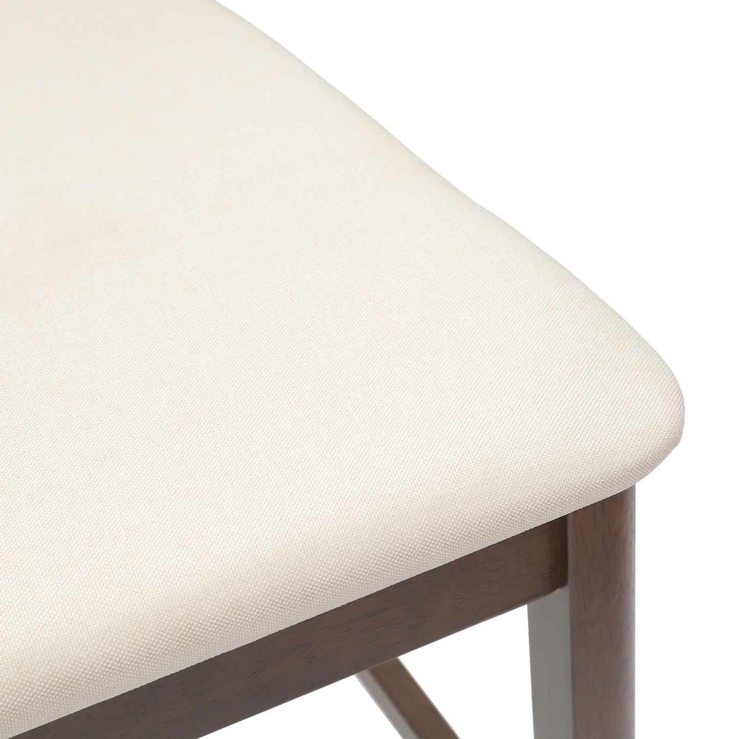 Sedie da pranzo 2 pz Legno di gomma solido Marrone Chiaro