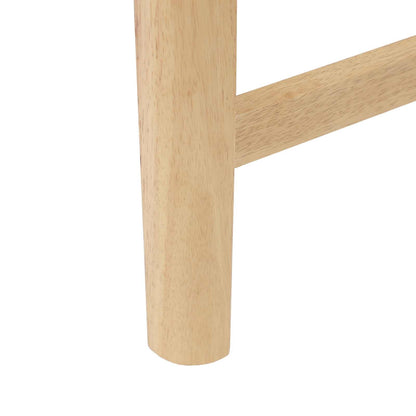 Sedie da pranzo 2 pz Legno di gomma solido Naturale