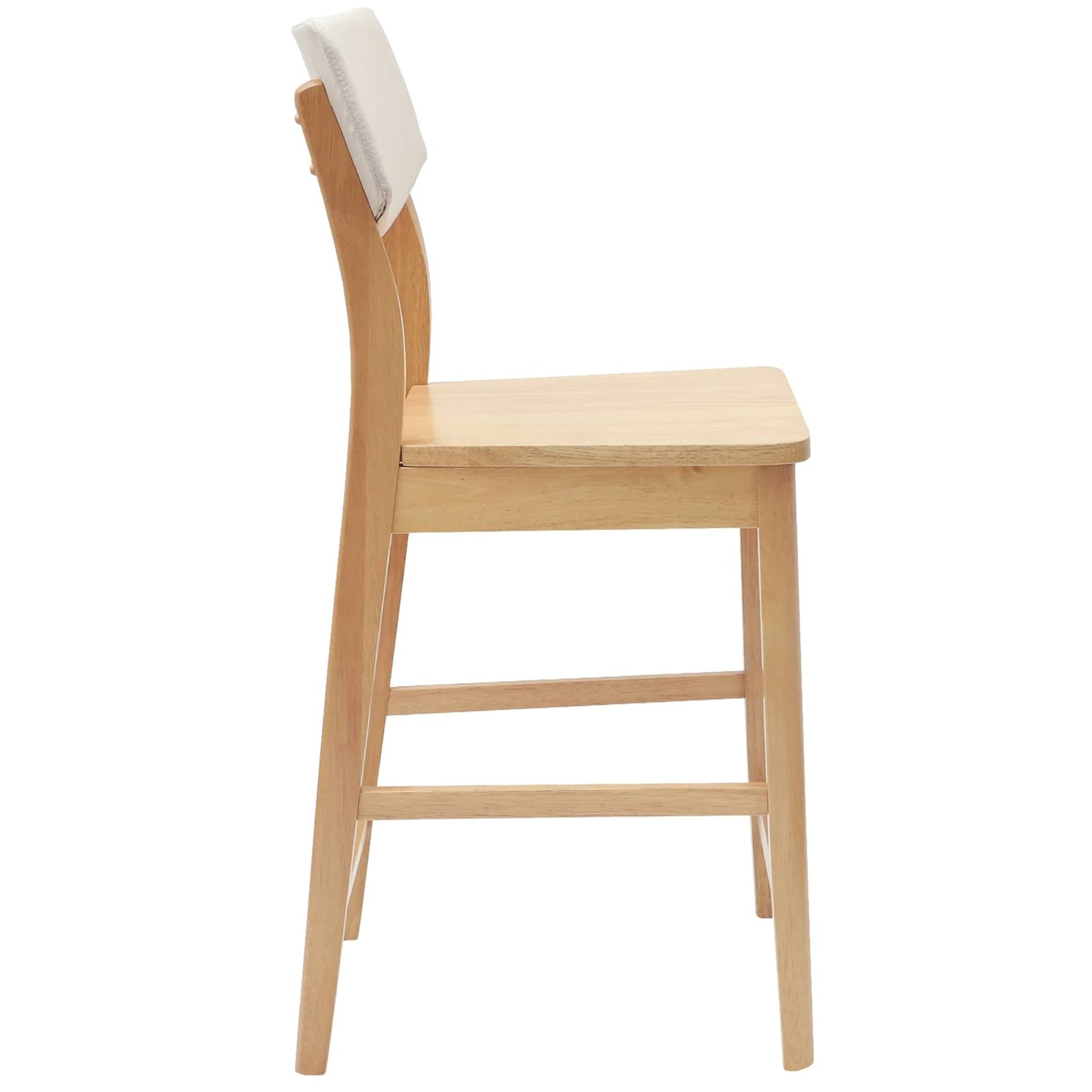 Sedie da pranzo 2 pz Legno di gomma solido Naturale