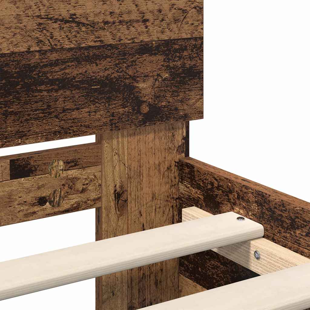 Struttura del letto con testiera Legno vecchio 180 x 200 cm