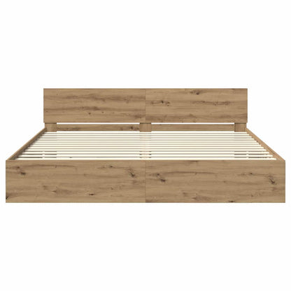 Struttura del letto Rovere artigianale 200 x 200 cm