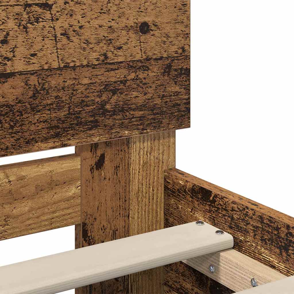 Struttura del letto con testiera Legno vecchio 160 x 200 cm