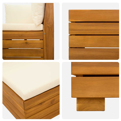 Set di divani da esterno con cuscino 8 Pezzo Marrone | homemem39