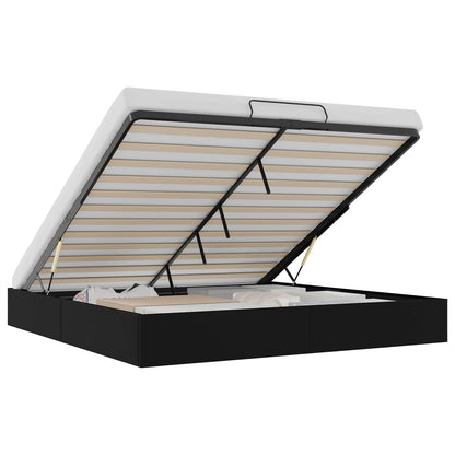 Letto ottomano Nero King size Similpelle | homemem39