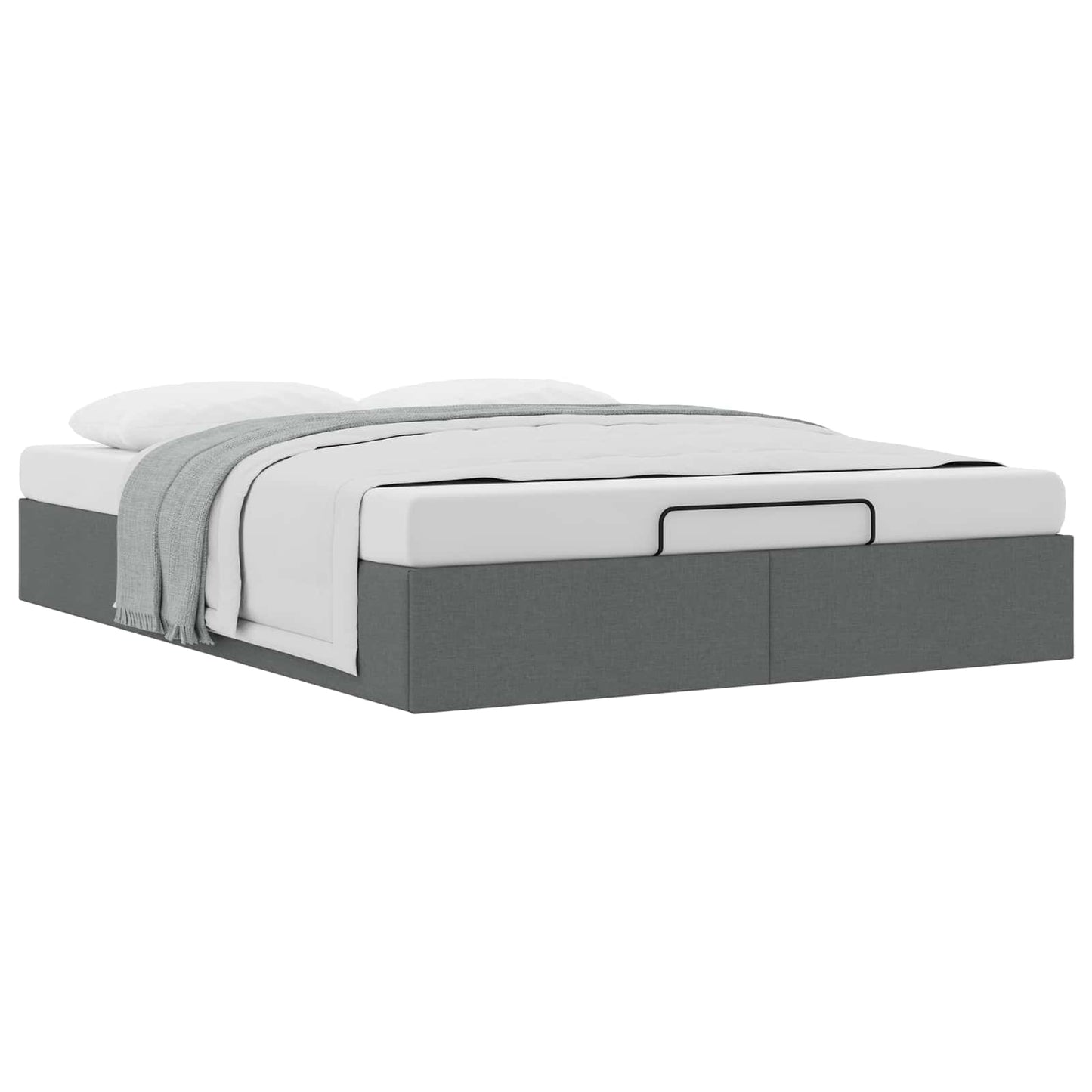 Letto ottomano Grigio Scuro 153 x 203 cm Tessuto | homemem39