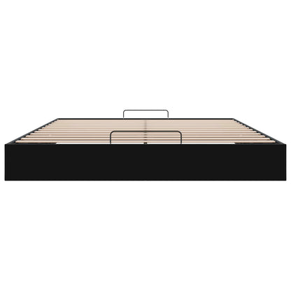 Letto ottomano Nero King size Velluto | homemem39