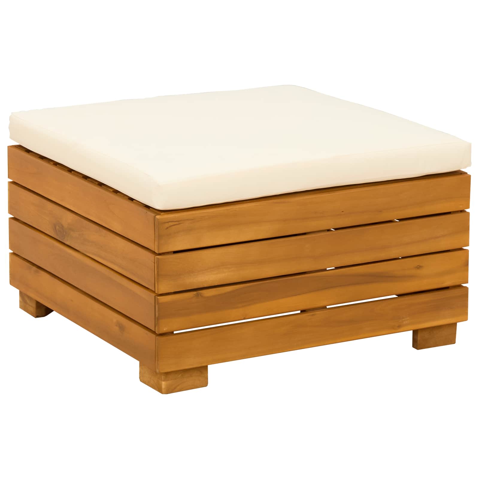 Poggiapiedi da Giardino Legno di Acacia Massello Marrone | homemem39