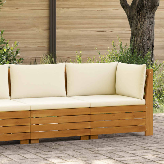 Set Lounge da Giardino 2 Pezzo Marrone Legno di Acacia Massello