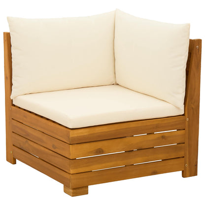Set Lounge da Giardino 2 Pezzo Marrone Legno di Acacia Massello | homemem39