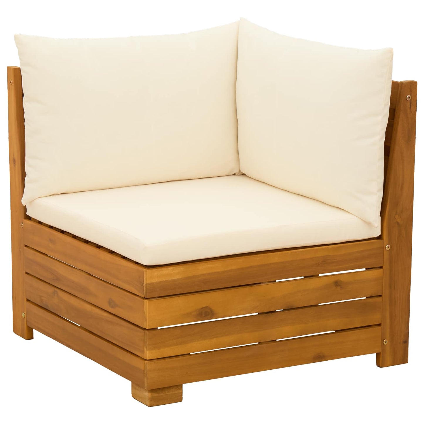 Set Lounge da Giardino 2 Pezzo Marrone Legno di Acacia Massello | homemem39