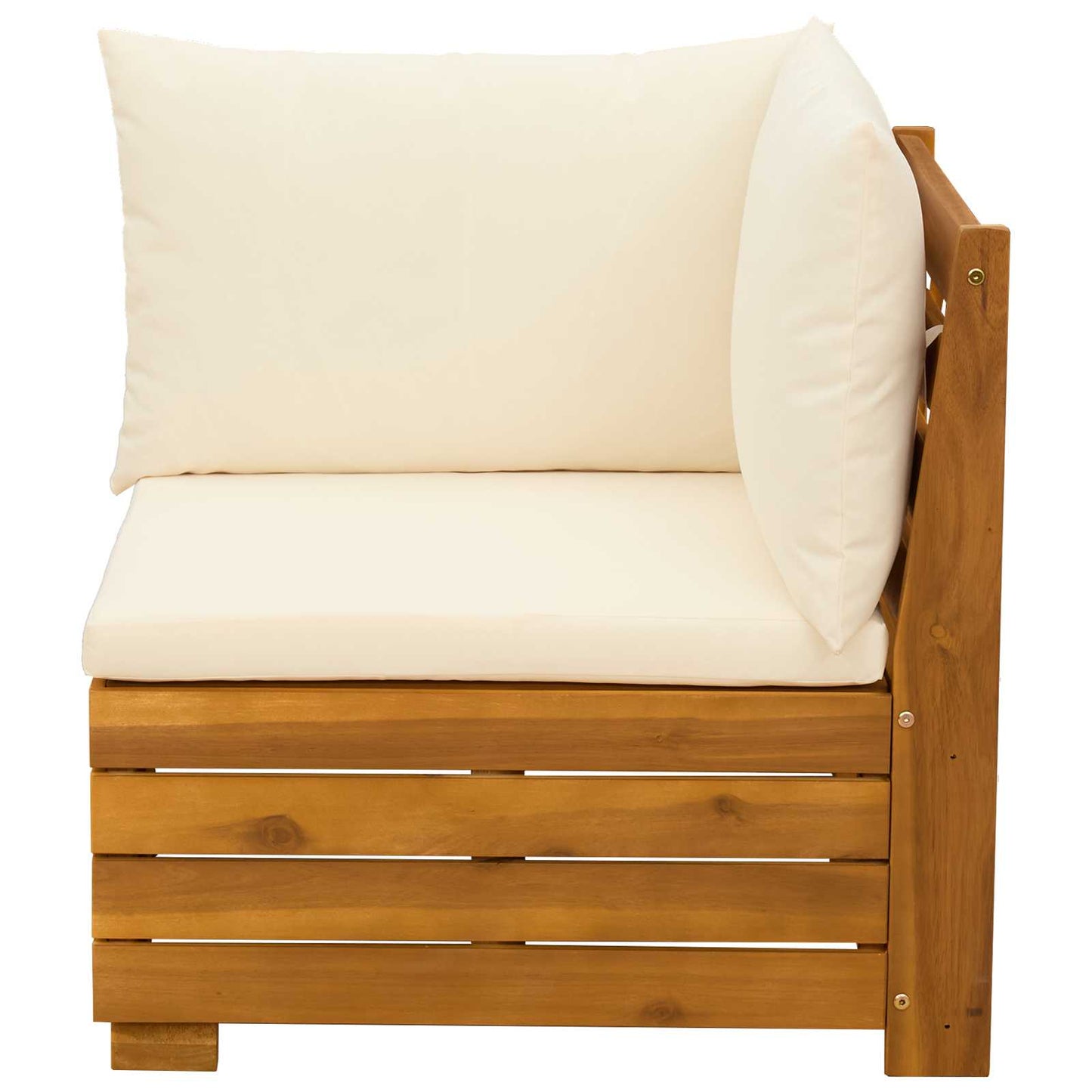 Set Lounge da Giardino 2 Pezzo Marrone Legno di Acacia Massello