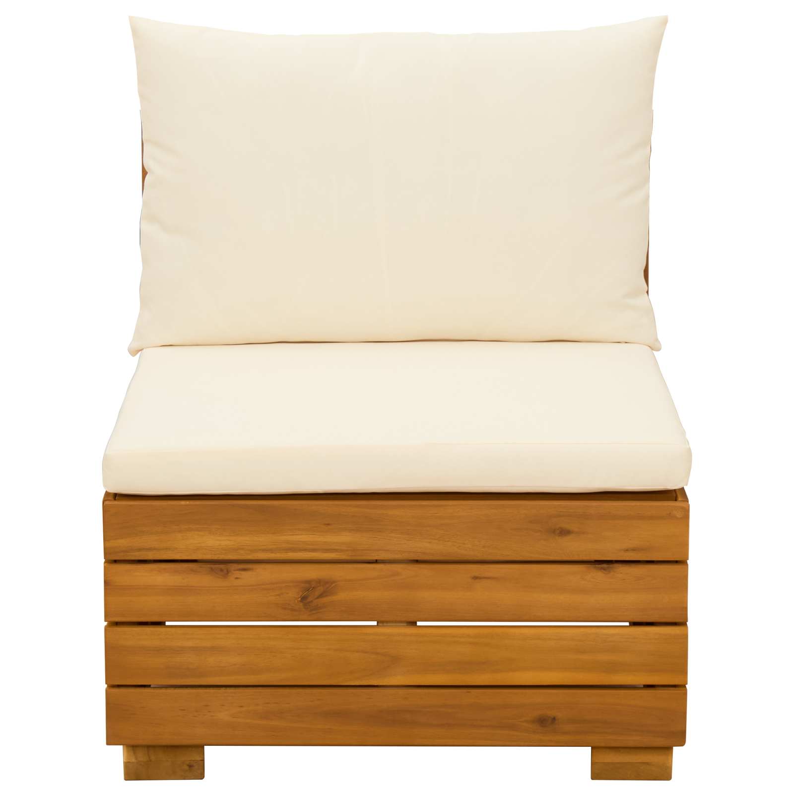 Set Lounge da Giardino 2 Pezzo Marrone Legno di Acacia Massello | homemem39