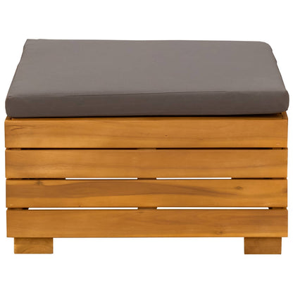 Set Lounge da Giardino 2 Pezzo Marrone Legno di Acacia Massello | homemem39