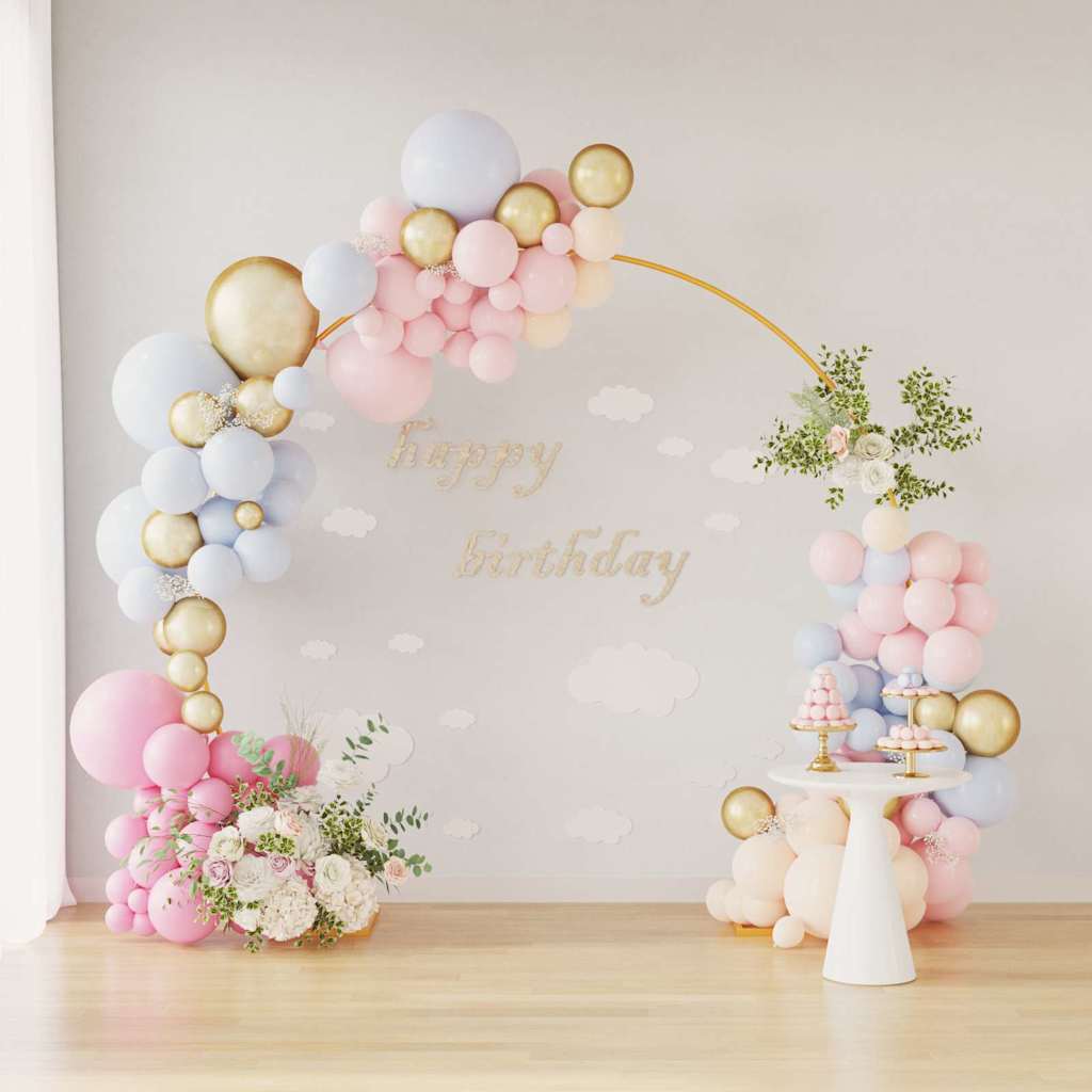 Arco Nuziale Oro 220 x 45 x 200 cm Acciaio | homemem39
