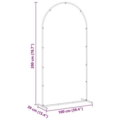 Arco Nuziale Bianco 100 x 39 x 200 cm Acciaio | homemem39