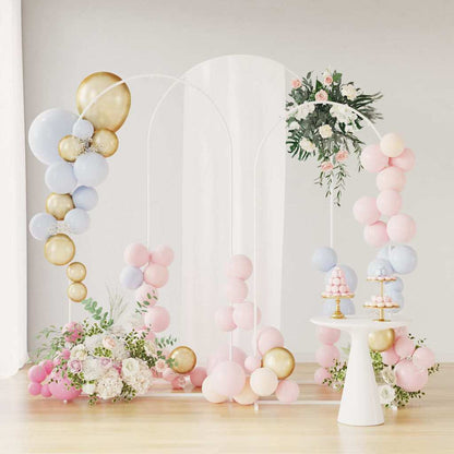 Arco Nuziale 3 pcs Bianco Acciaio | homemem39