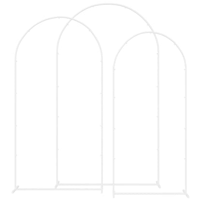 Arco Nuziale 3 pcs Bianco Acciaio | homemem39