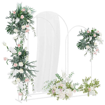Arco Nuziale 3 pcs Bianco Acciaio | homemem39