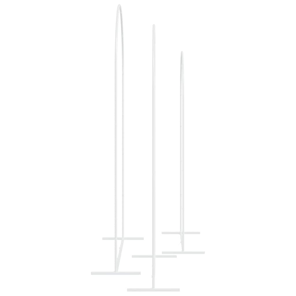 Arco Nuziale 3 pcs Bianco Acciaio | homemem39