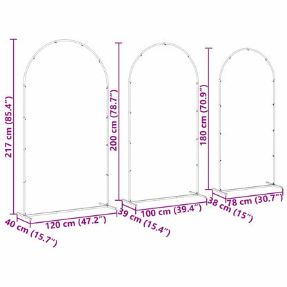 Arco Nuziale 3 pcs Oro Acciaio | homemem39