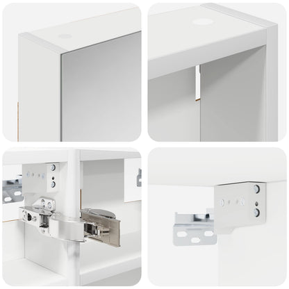 Set di Armadi da Bagno con lo scaffale 3 pcs 80 x 10,5 x 50 cm | homemem39
