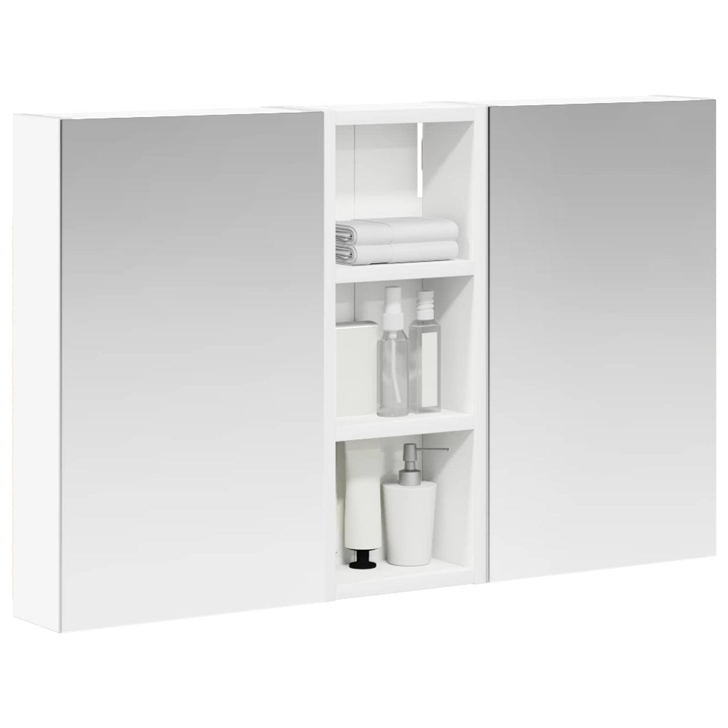 Set di Armadi da Bagno con lo scaffale 3 pcs 80 x 10,5 x 50 cm | homemem39