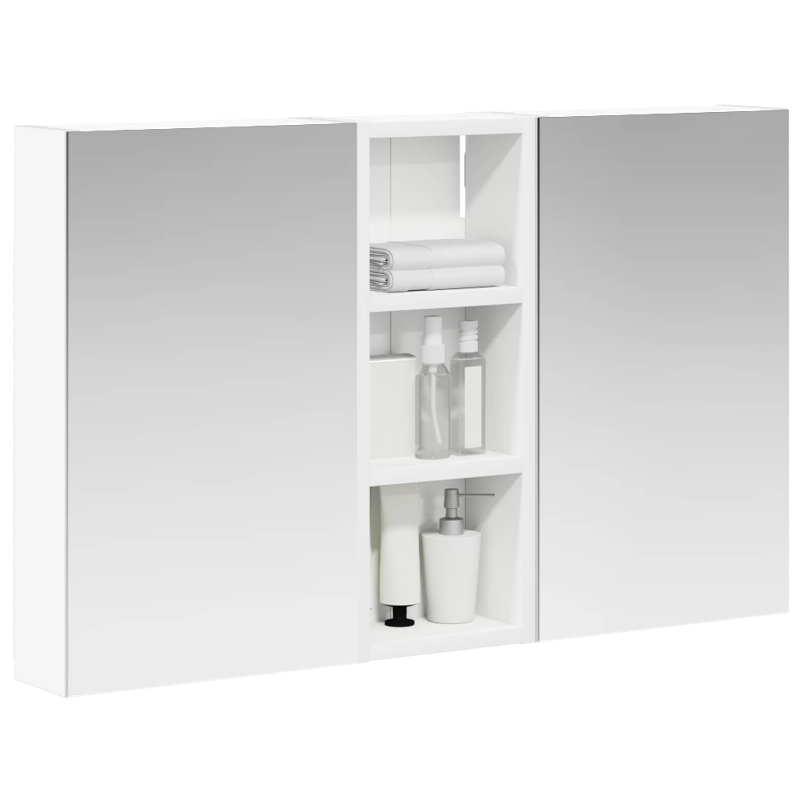 Set di Armadi da Bagno con lo scaffale 3 pcs 80 x 10,5 x 50 cm | homemem39
