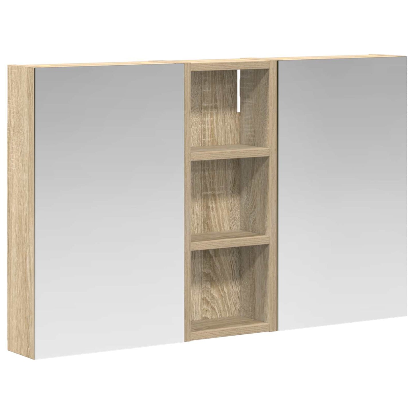 Set di Armadi da Bagno con lo scaffale 3 pcs 80 x 10,5 x 50 cm | homemem39
