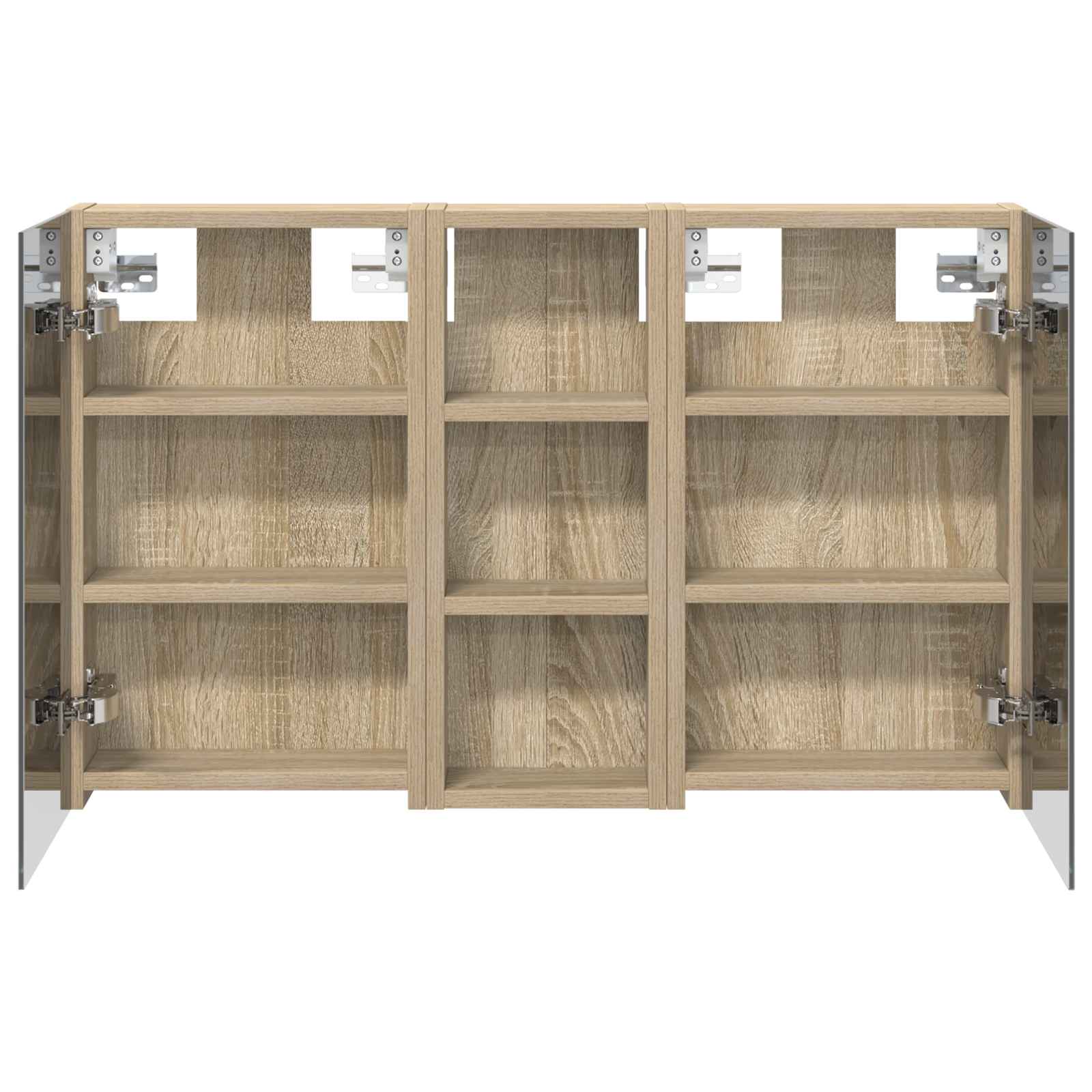 Set di Armadi da Bagno con lo scaffale 3 pcs 80 x 10,5 x 50 cm | homemem39